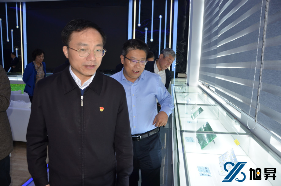 江西省人大常委会副主任、吉安市委书记胡世忠一行前来旭昇电子参观考察