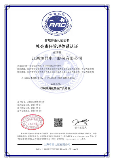 SA8000社会责任管理体系